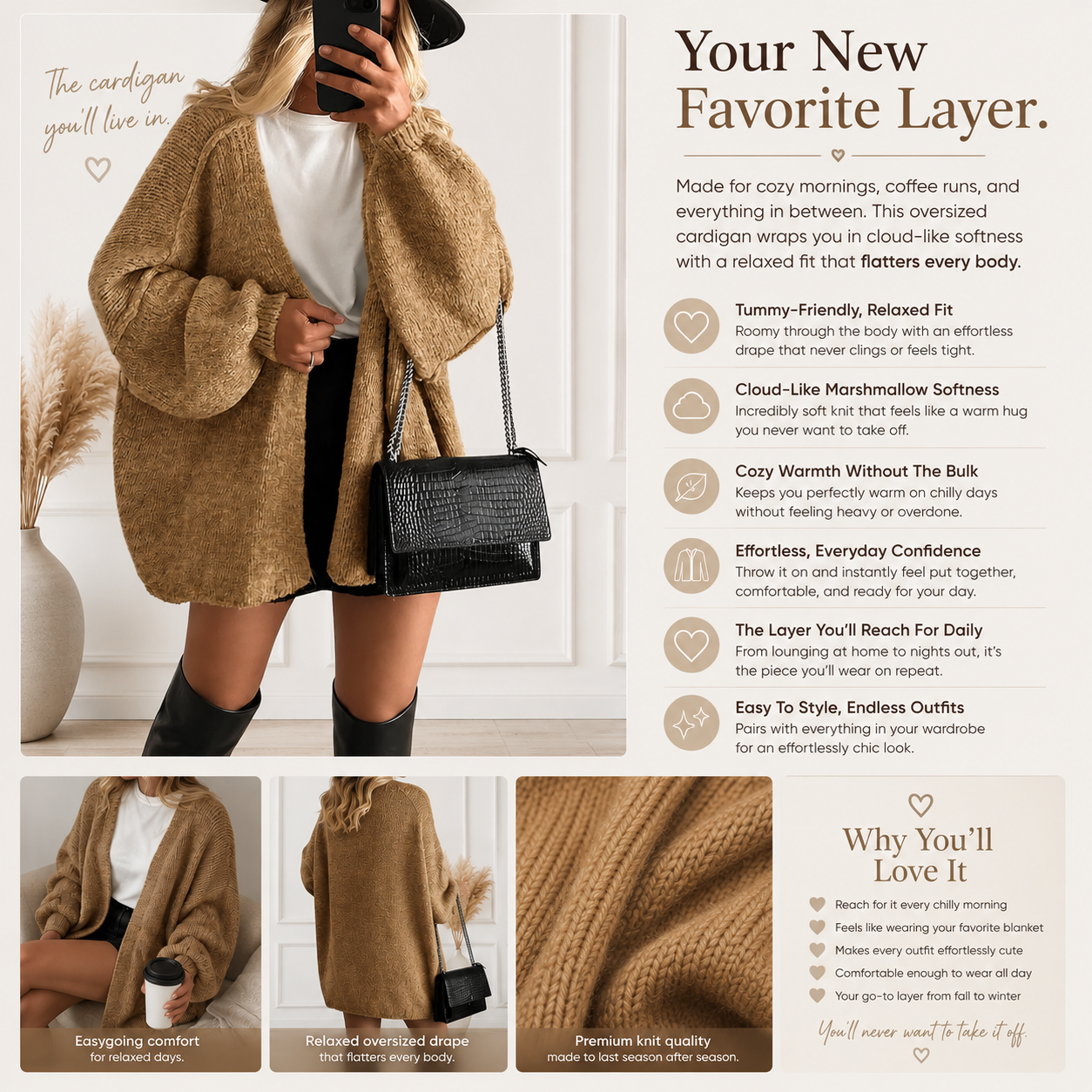 Oversized Cloud Cardigan