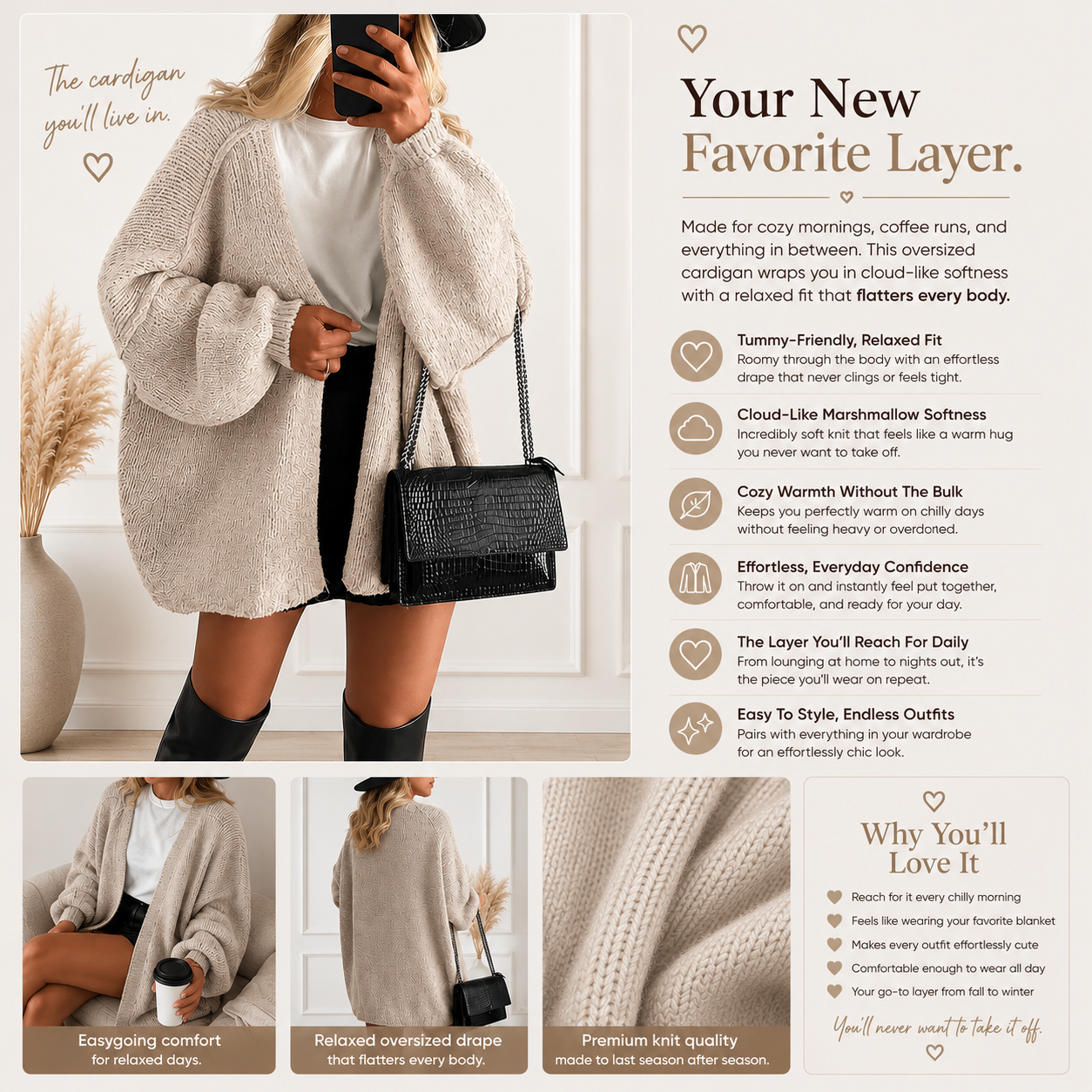 Oversized Cloud Cardigan