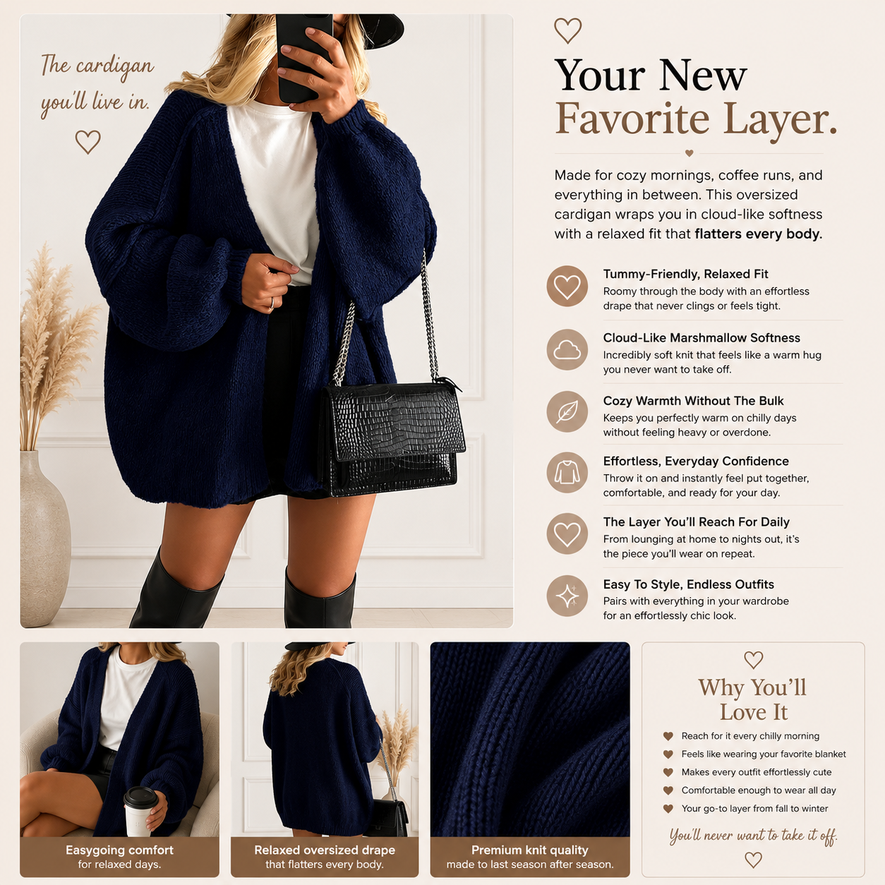 Oversized Cloud Cardigan