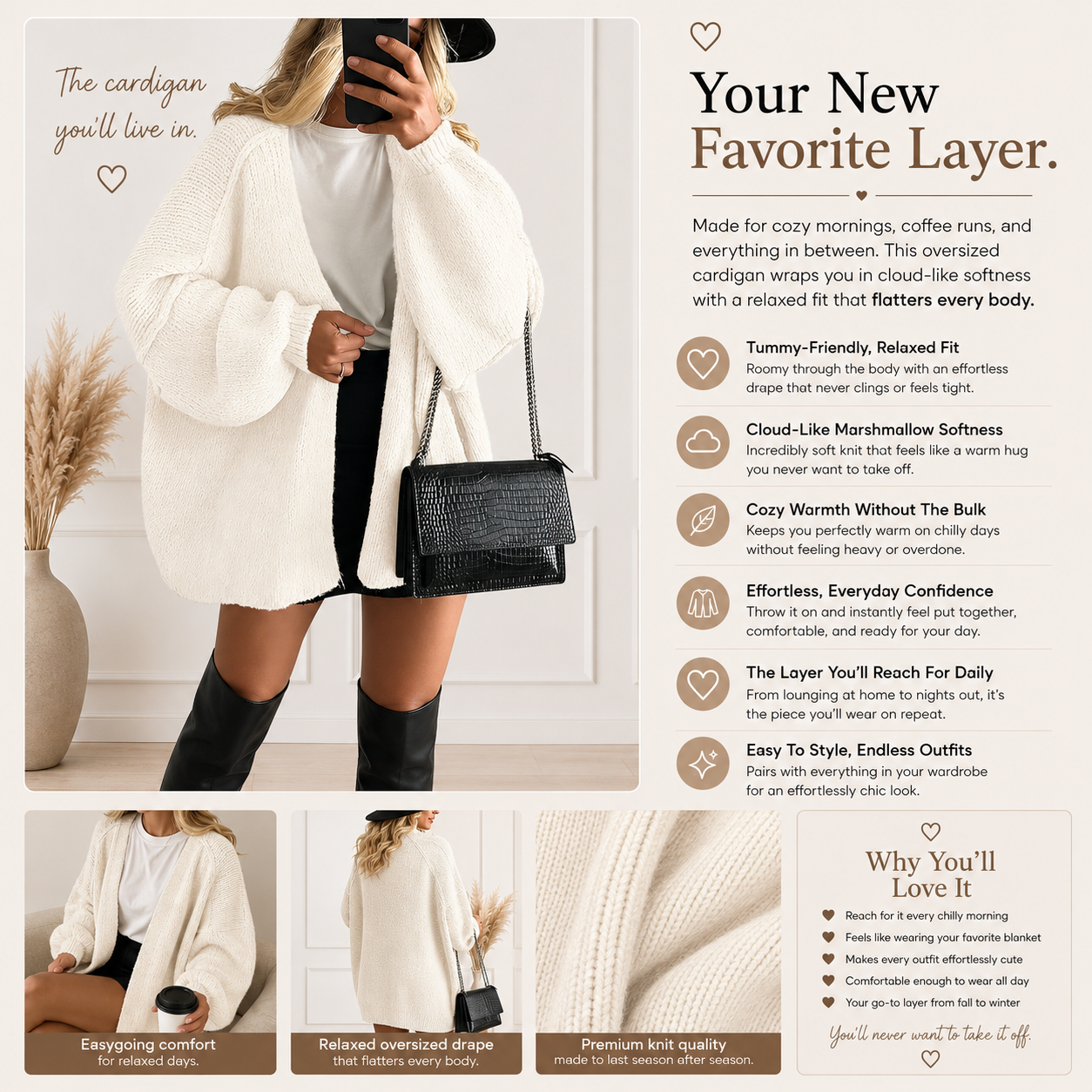 Oversized Cloud Cardigan