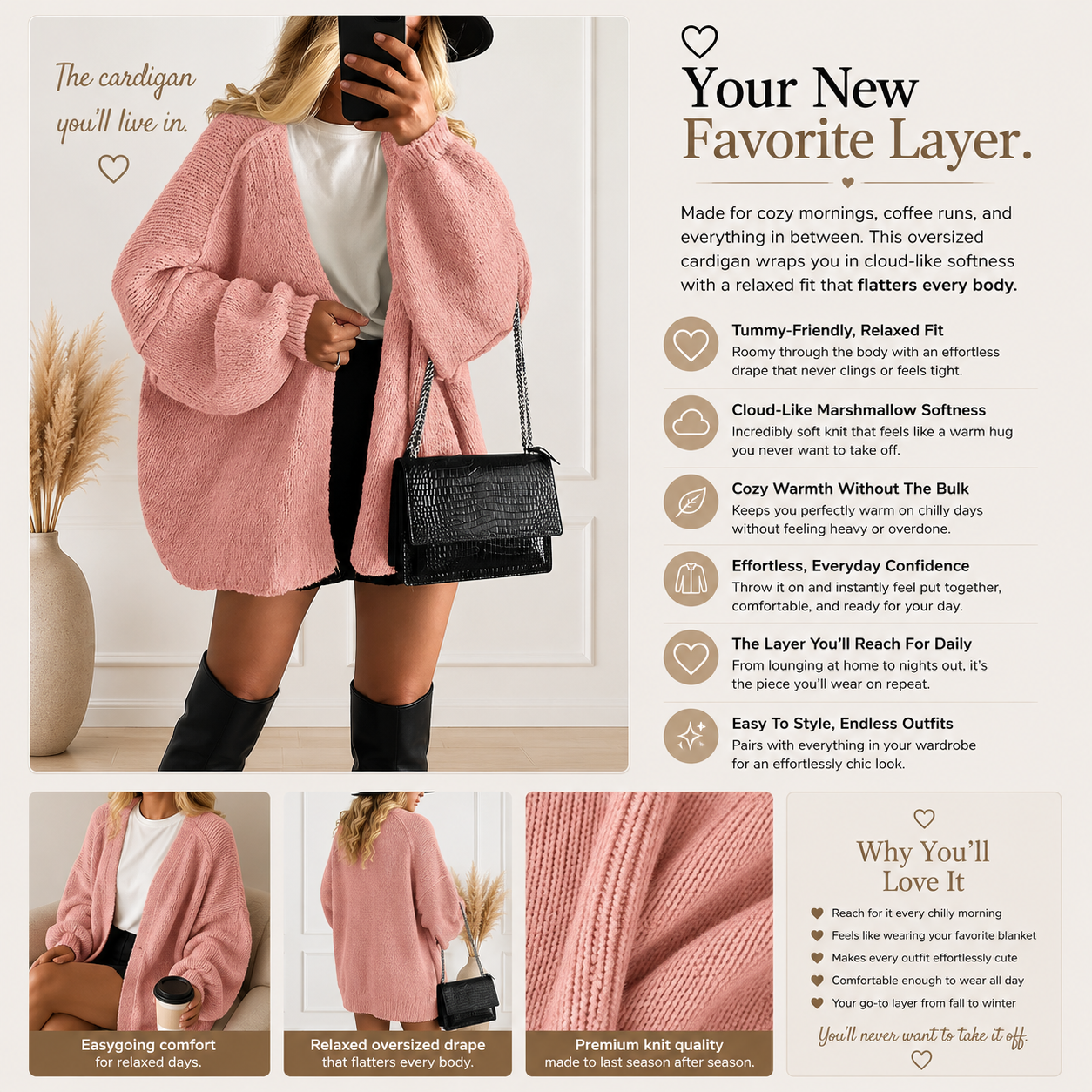 Oversized Cloud Cardigan