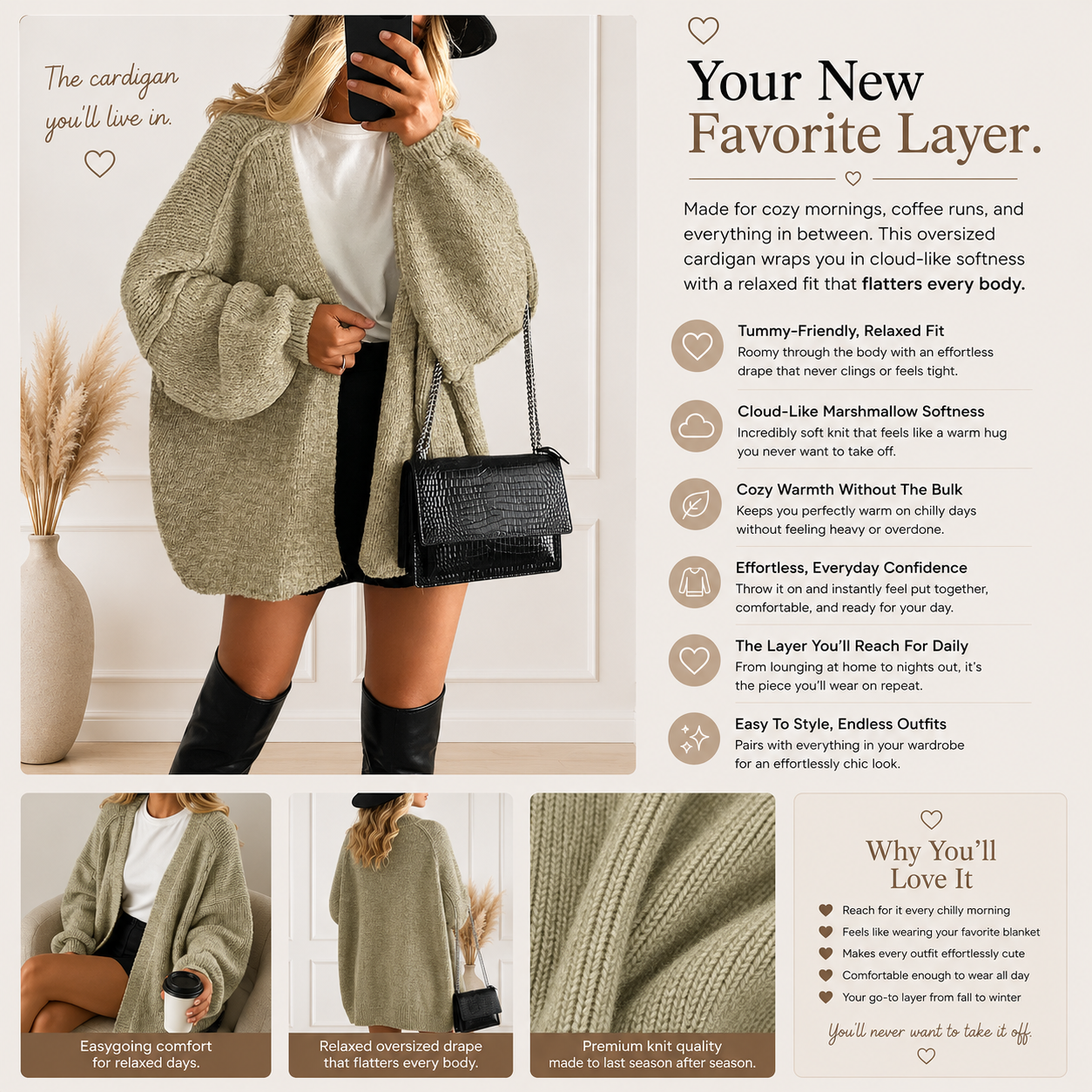 Oversized Cloud Cardigan
