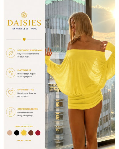 Off The Shoulder Daisy Mini Dress